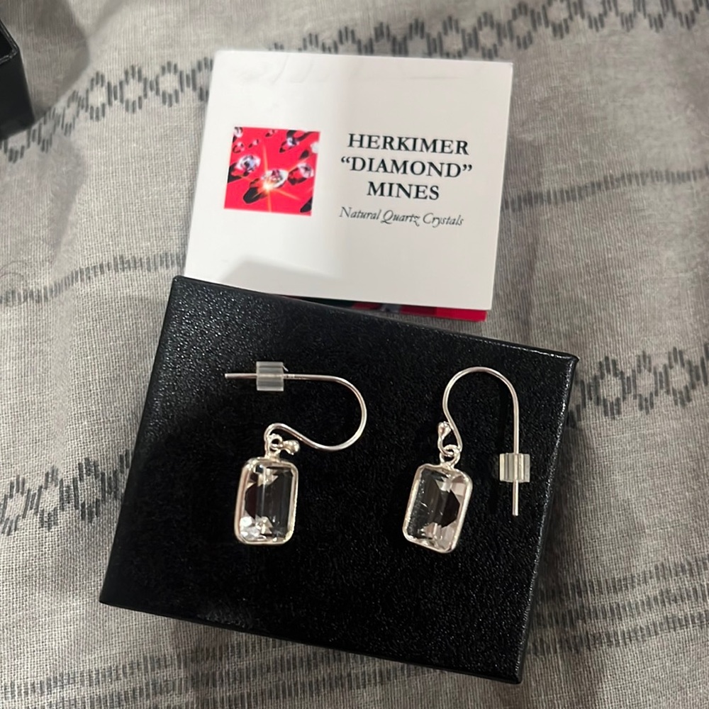 Brand new Herkimer “Diamond” mines earrings